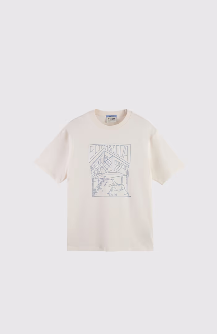 Relaxed Fit Scotch & Soda Logo T-Shirt