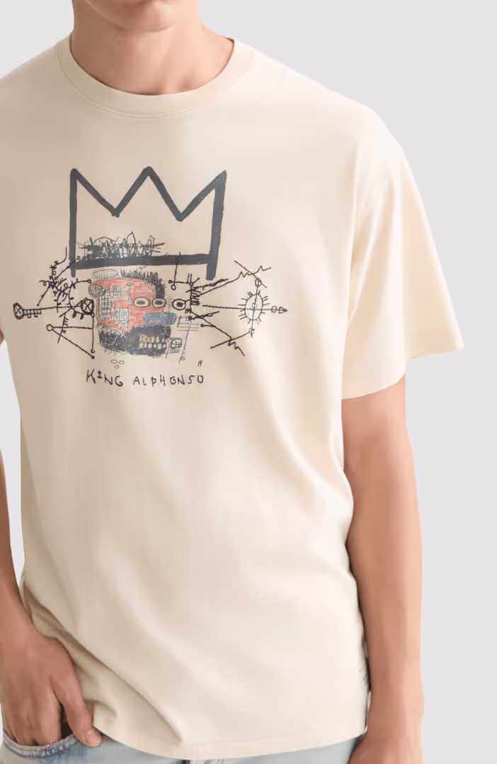 Basquiat artwork relaxed fit  T-shirt