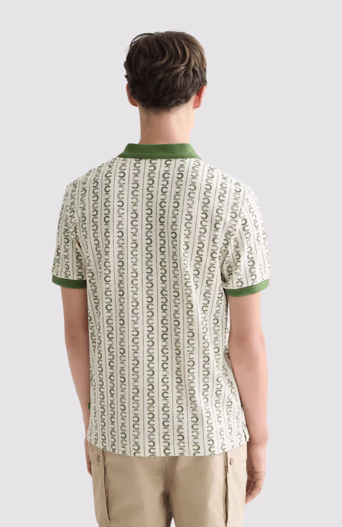 Microprinted regularfit polo