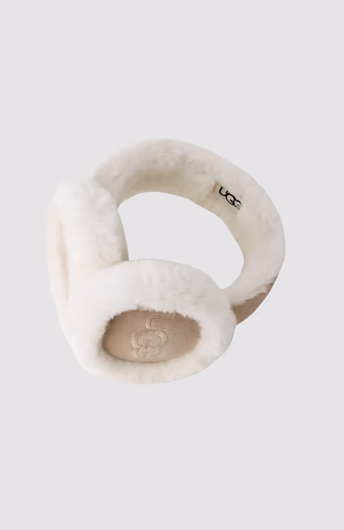 Sheepskin Embroidery Earmuff