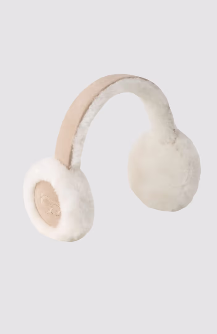 Sheepskin Embroidery Earmuff