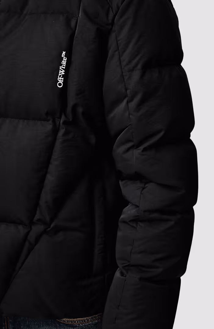 Bookish Nyl Twill Racing Puffer