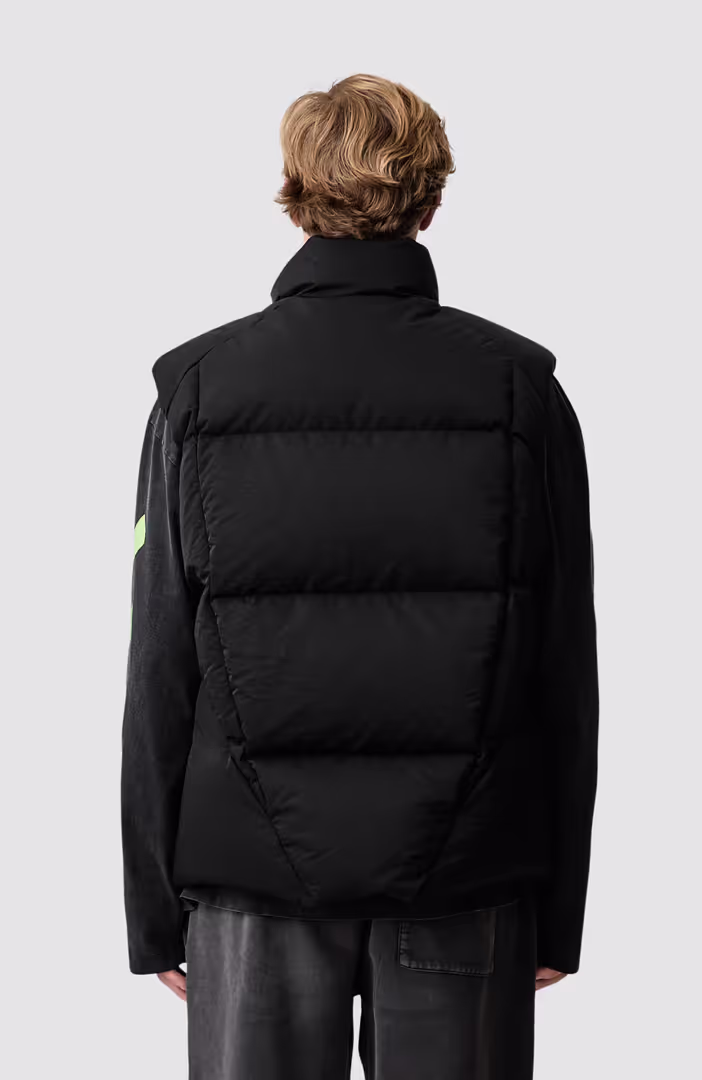 Bookish Nyltwill Sleeveless Racng Puffer