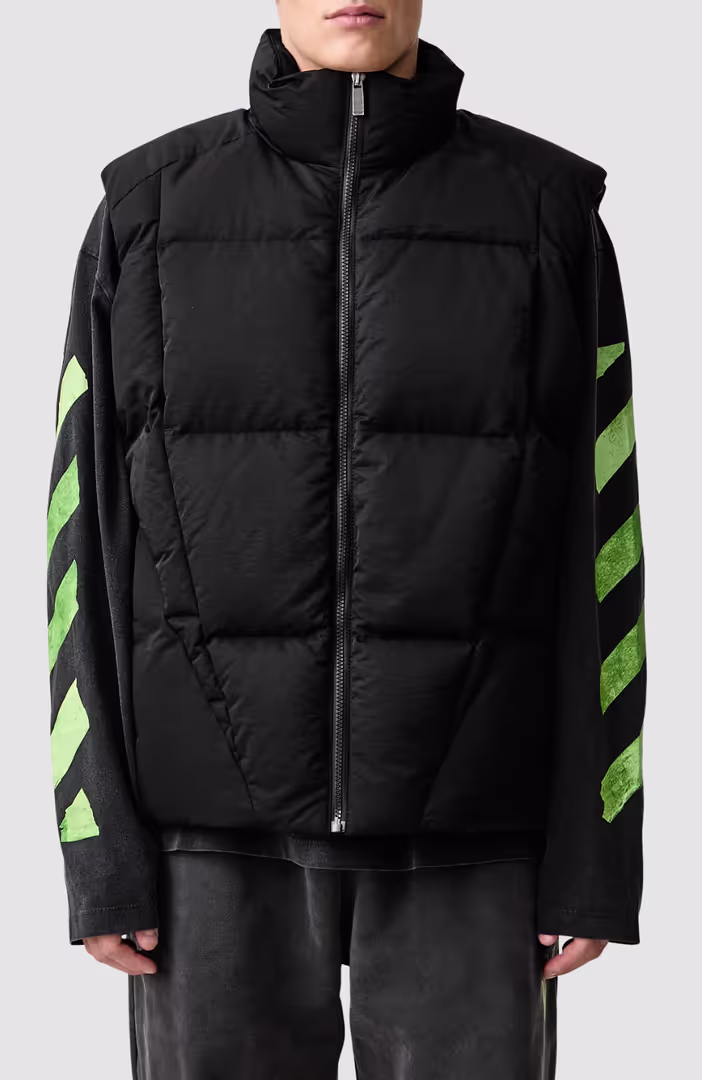 Bookish Nyltwill Sleeveless Racng Puffer