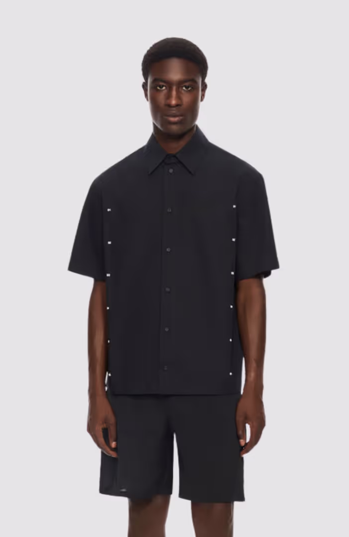 Chakra Arrow Popl Slim Bowling Shirt