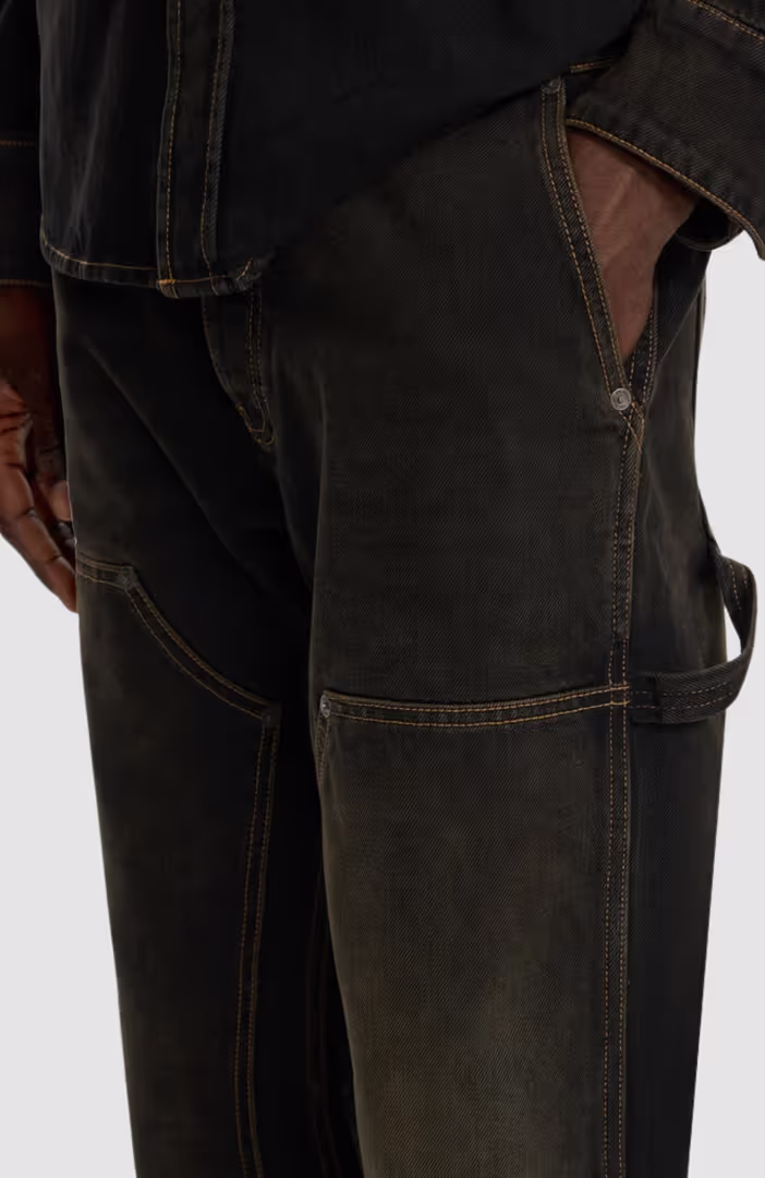 Half Arrow Flare Carpenter Jeans