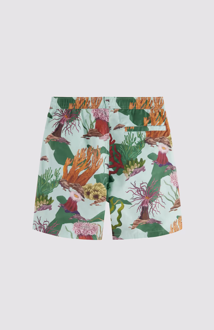 Mid Length Swim Short  All Over Print