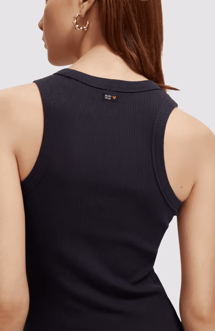Cotton in conversion racer tank
