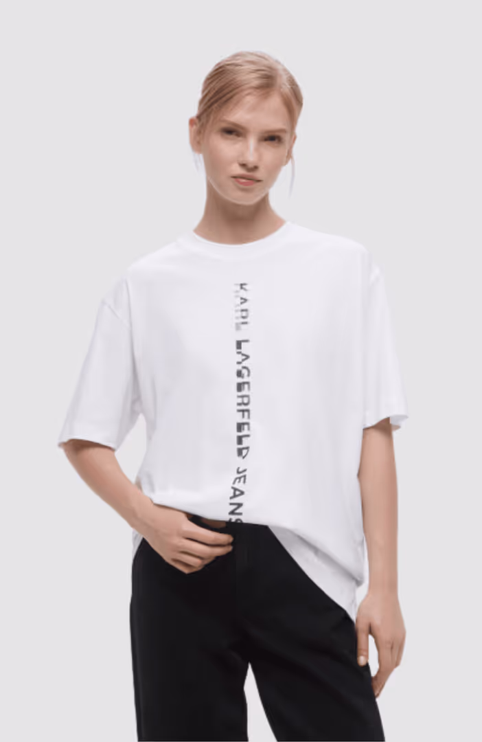 Klj Relaxed Vertical Logo Tee