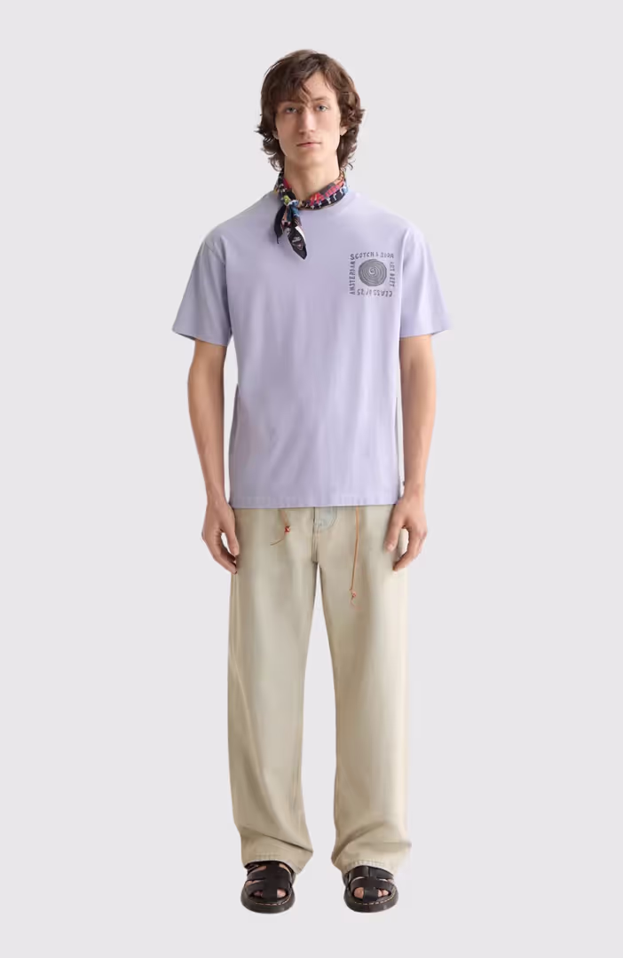 Relaxed-Fit Washed Artwork T-Shirt
