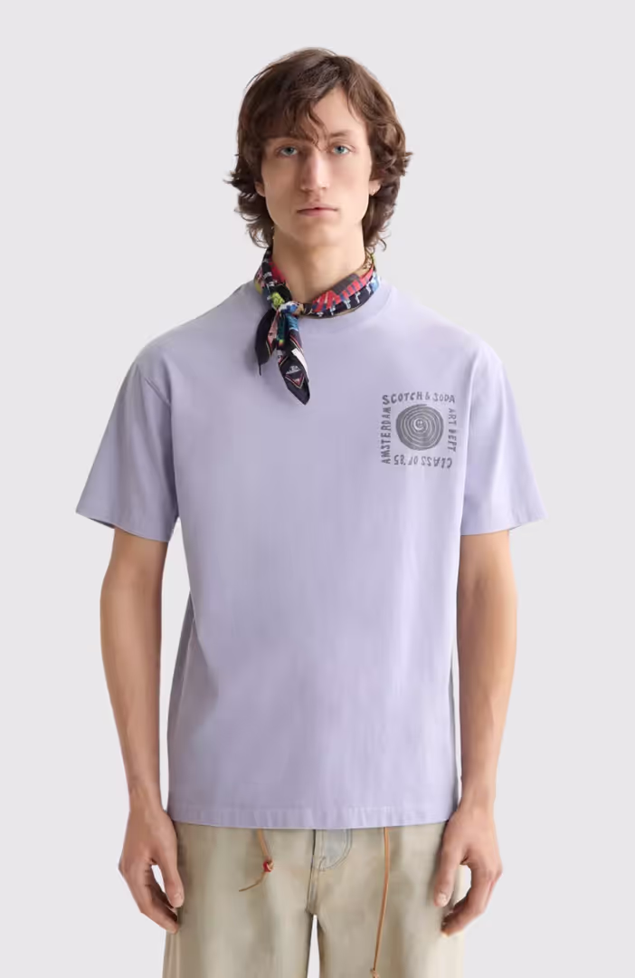 Relaxed-Fit Washed Artwork T-Shirt