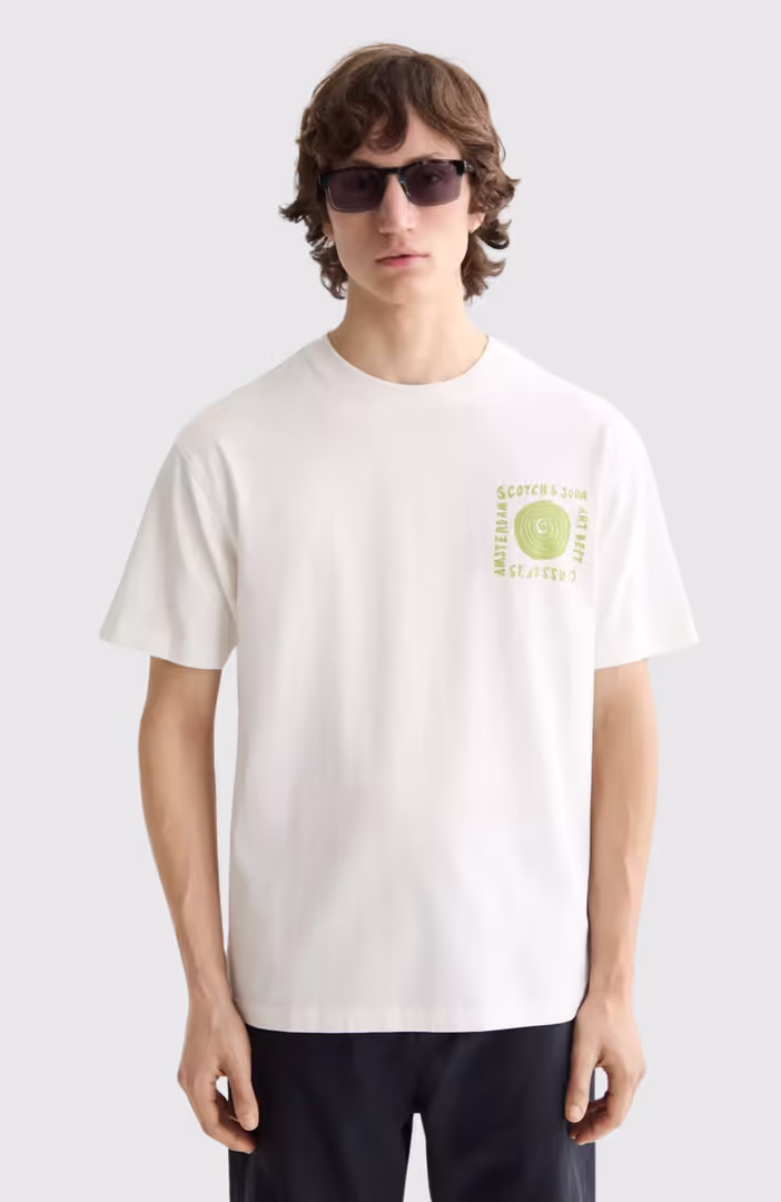 Relaxed-Fit Washed Artwork T-Shirt