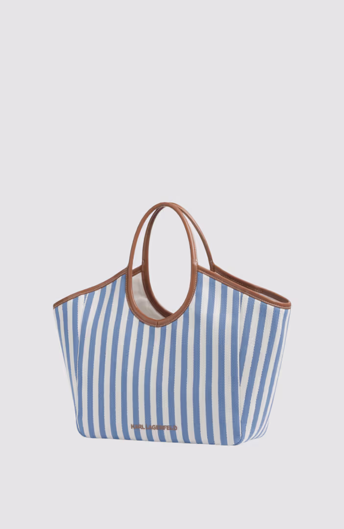 K/Autograph Stripe Canvas Bag