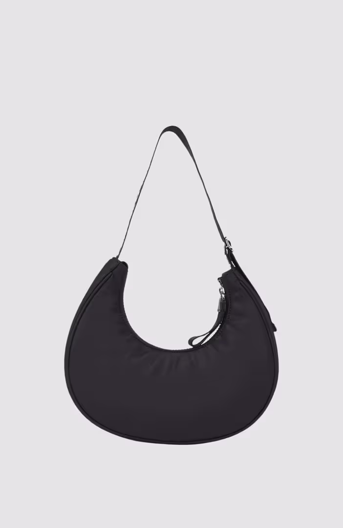 KLJ Essential Nylon Moon Bag