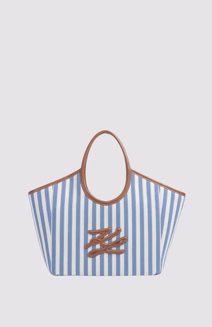 K/Autograph Stripe Canvas Bag