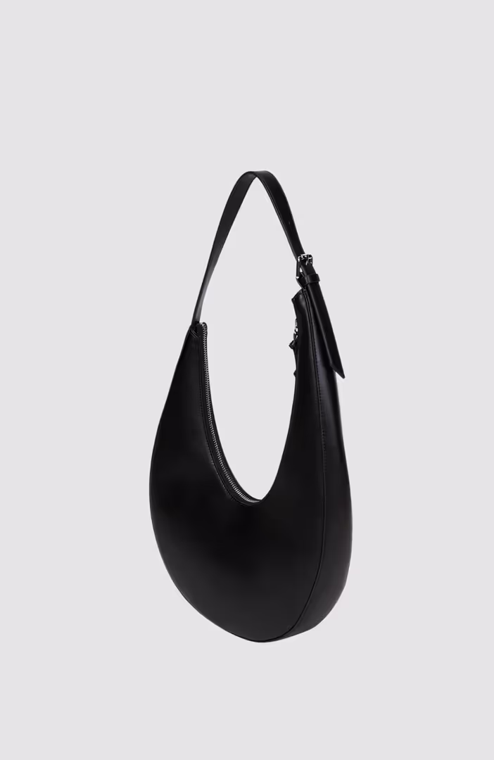 Klj Rounded Leather Hobo