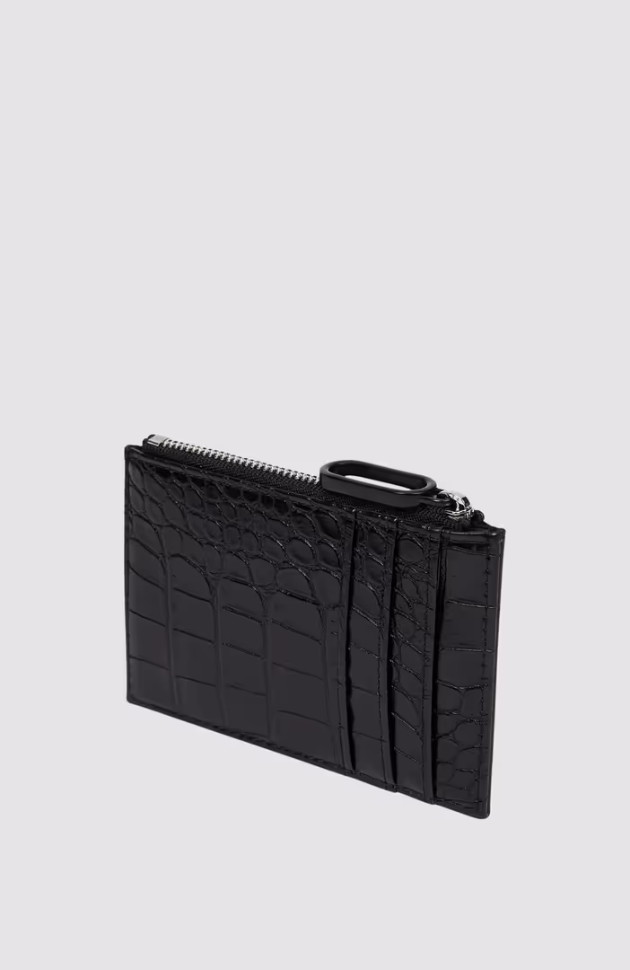 KLJ Logo Chain Cardholder Croc