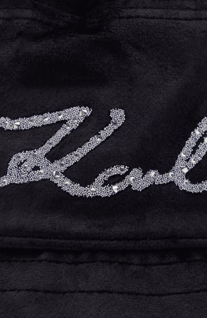 K/Signature Velvet Buckethat