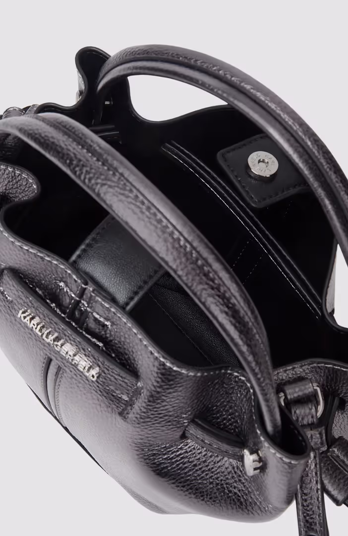 K/Pierced Mini Bucket Metallic