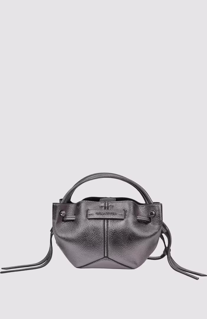 K/Pierced Mini Bucket Metallic