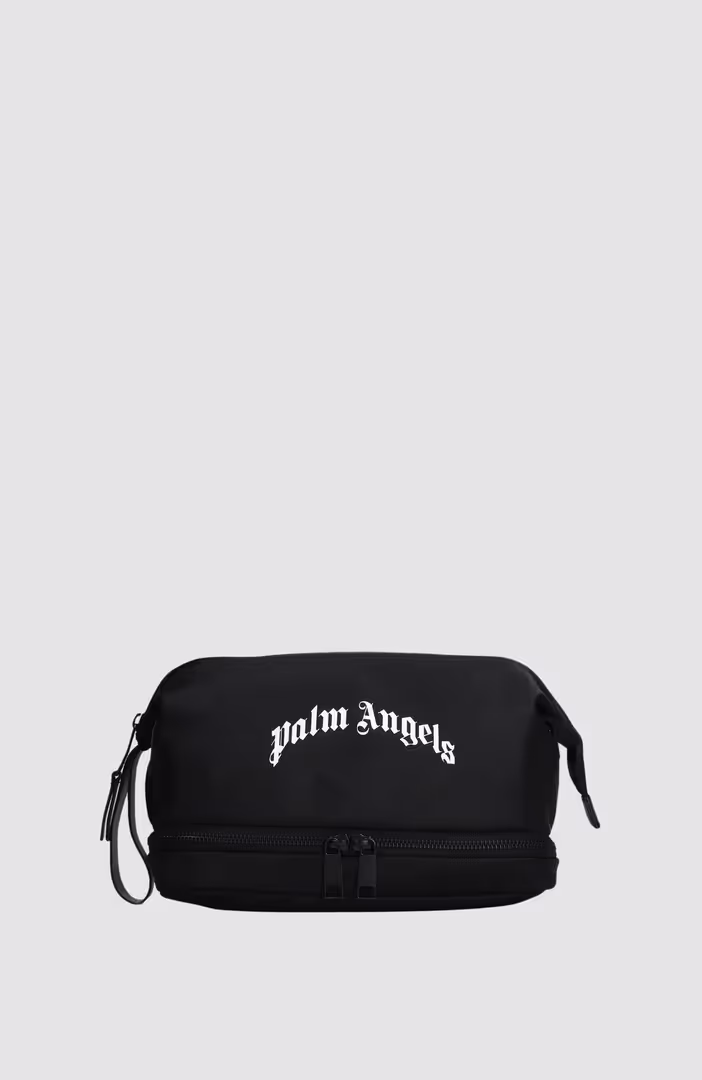 Curved Logo Beauty Pouch