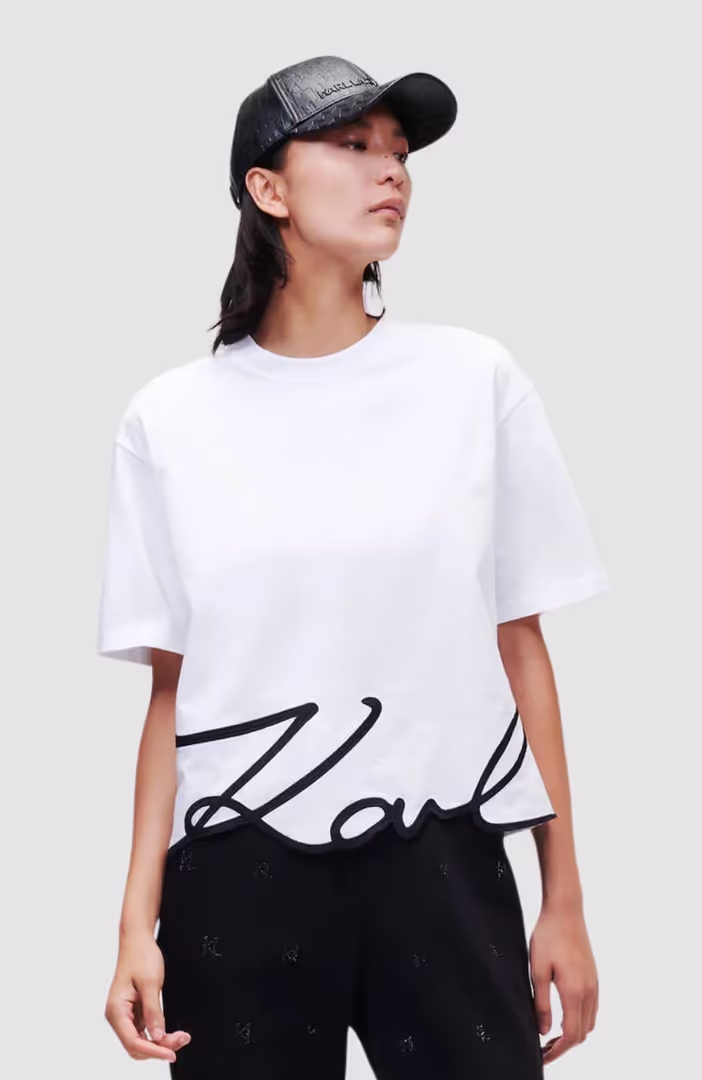 Karl Signature Hem T-Shirt