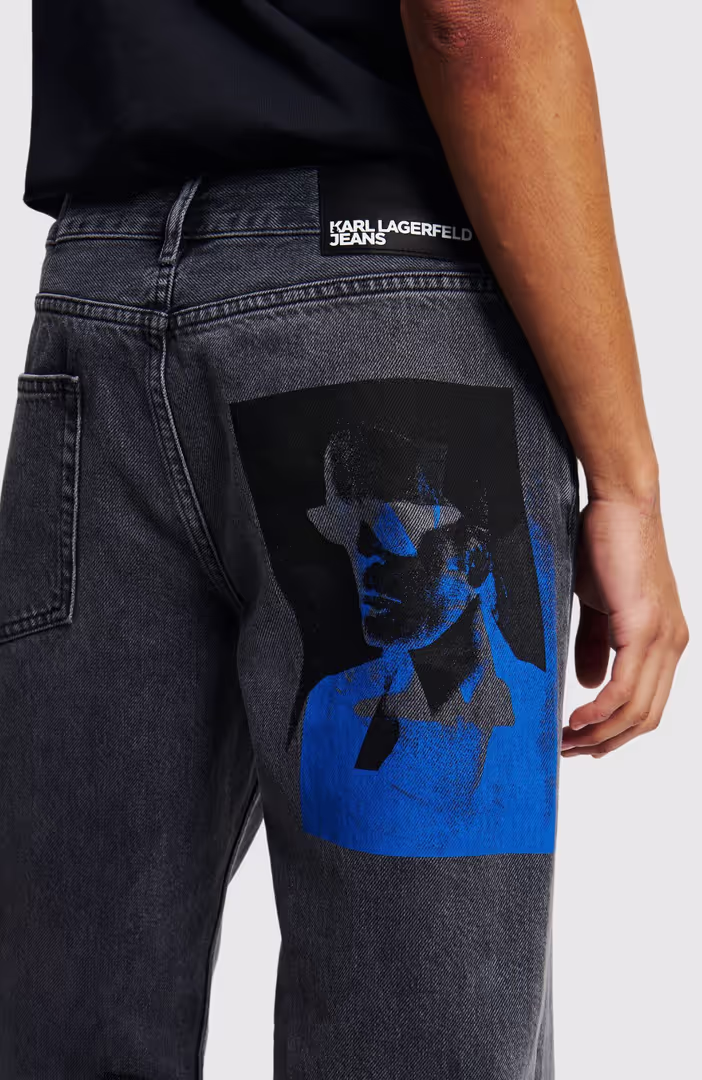 Klj Straight Printed Denim