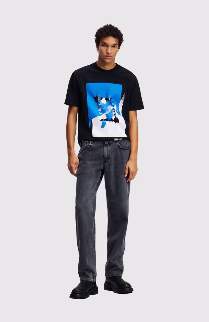 Klj Straight Printed Denim