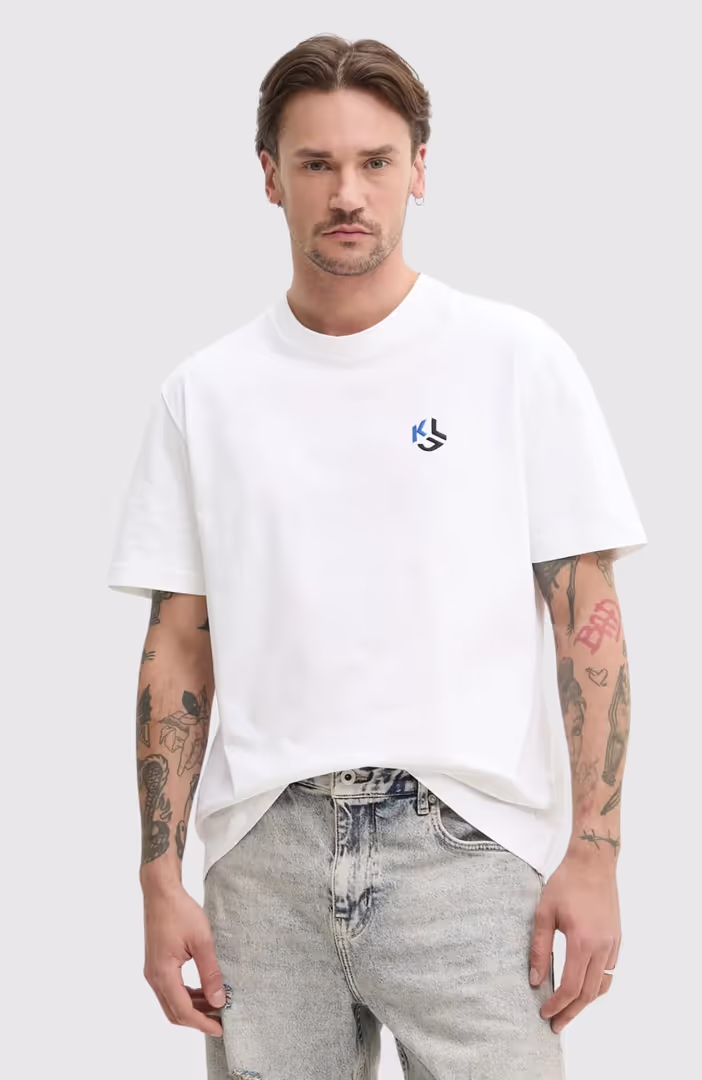 Klj Ss Relaxed Monogram Tee