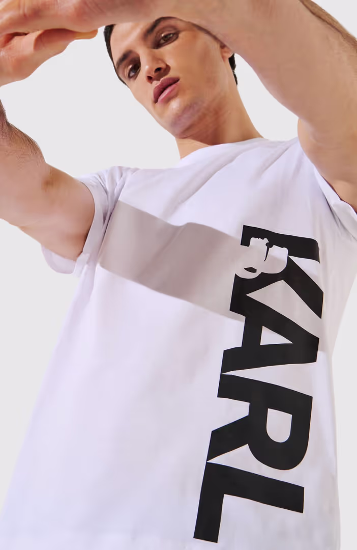 Karl Vertical Logo T-Shirt