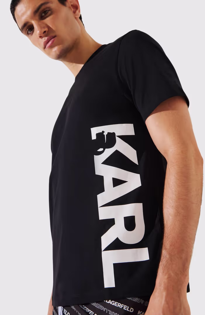 Karl Vertical Logo T-Shirt