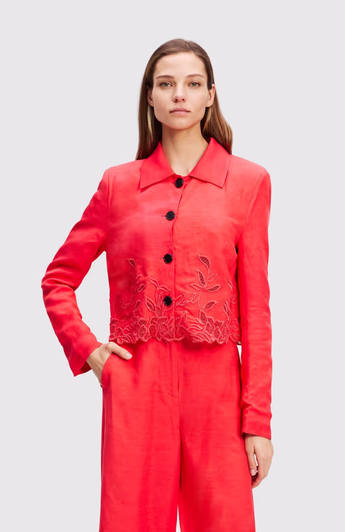 Embroidery Cut Out Jacket