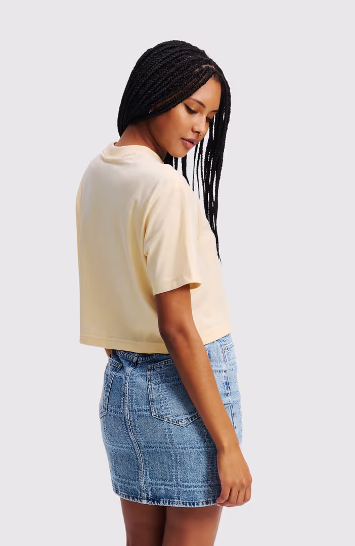 Klj Reg Cropped Monogram Tee