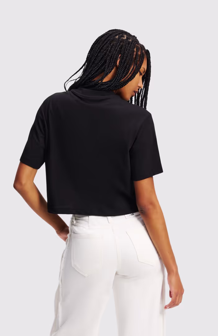 Klj Reg Cropped Monogram Tee