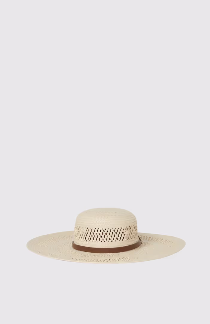 K/Autograph Belt Straw Hat