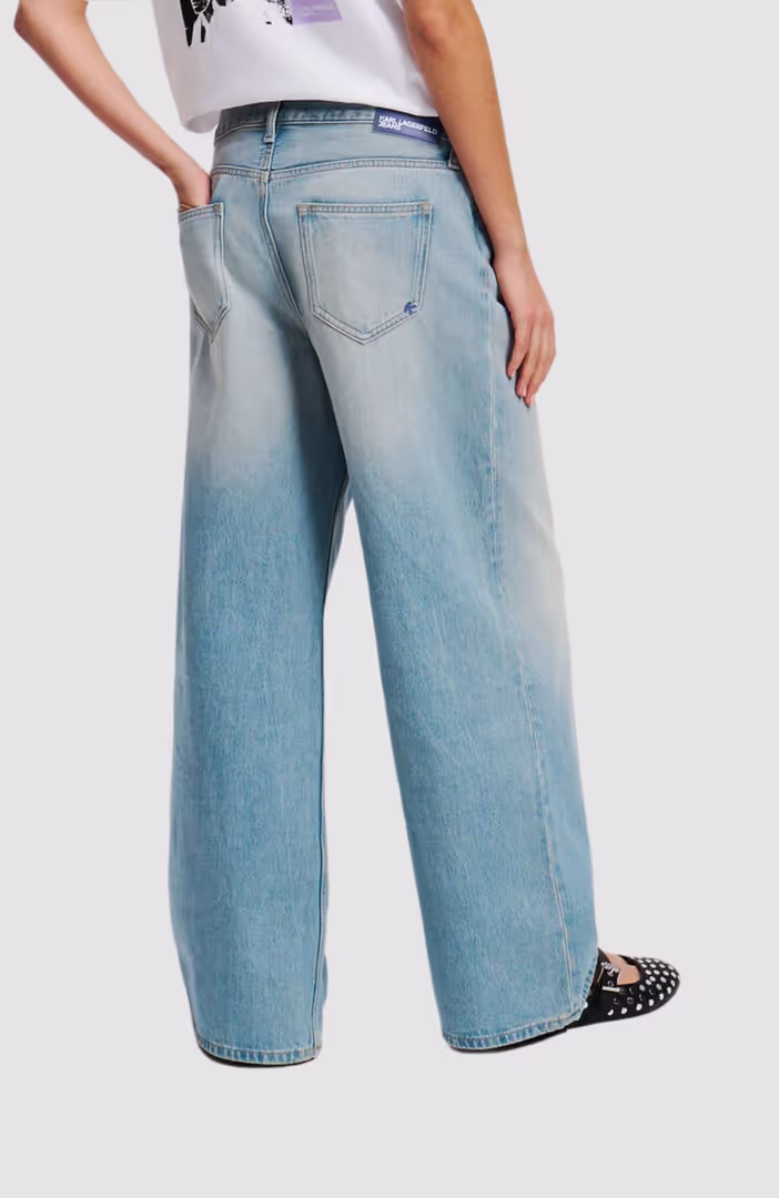 Klj Lr Wide Leg Pleated Denim
