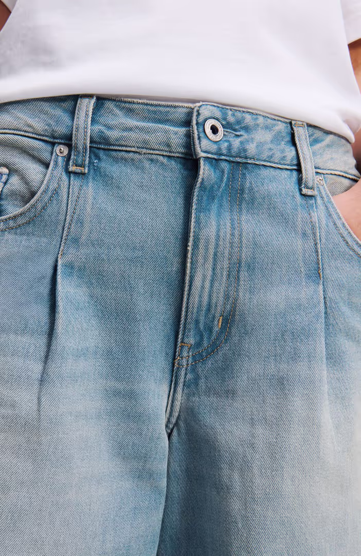 Klj Lr Wide Leg Pleated Denim