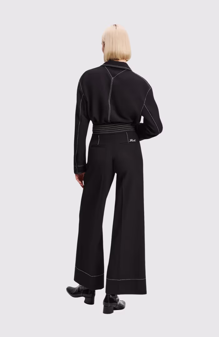 Contrast Stitch Pants