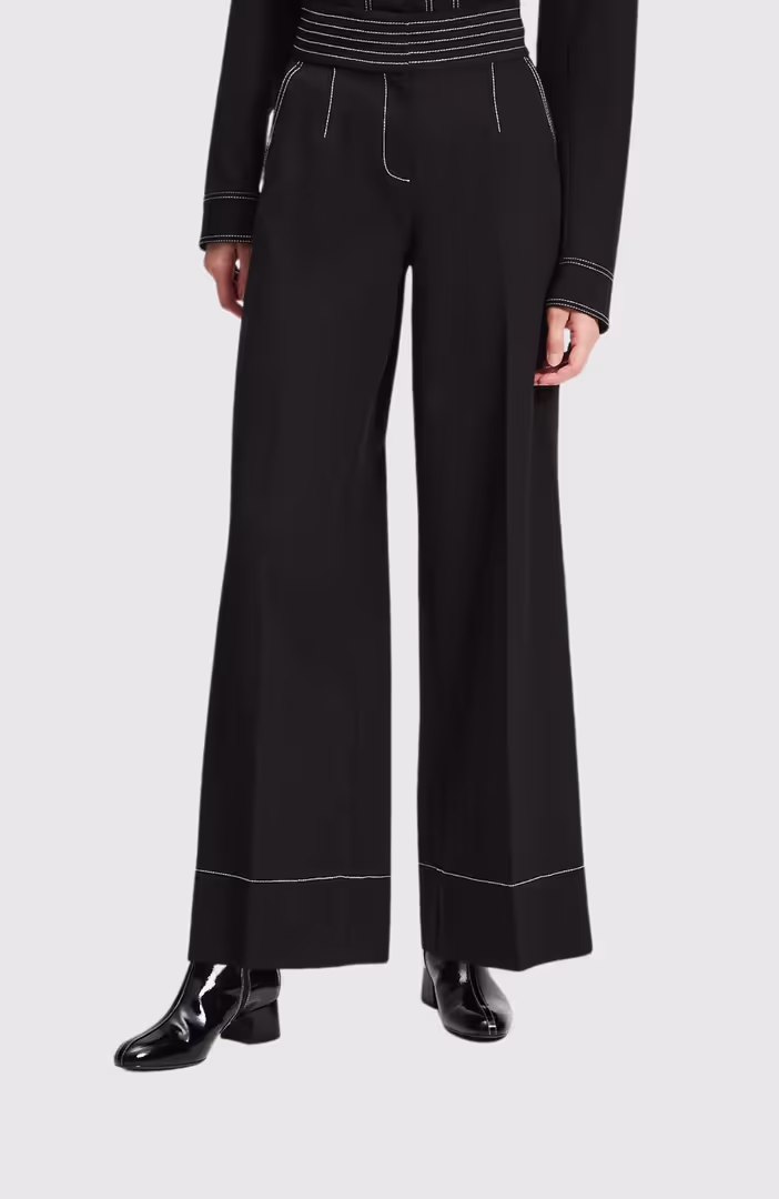 Contrast Stitch Pants