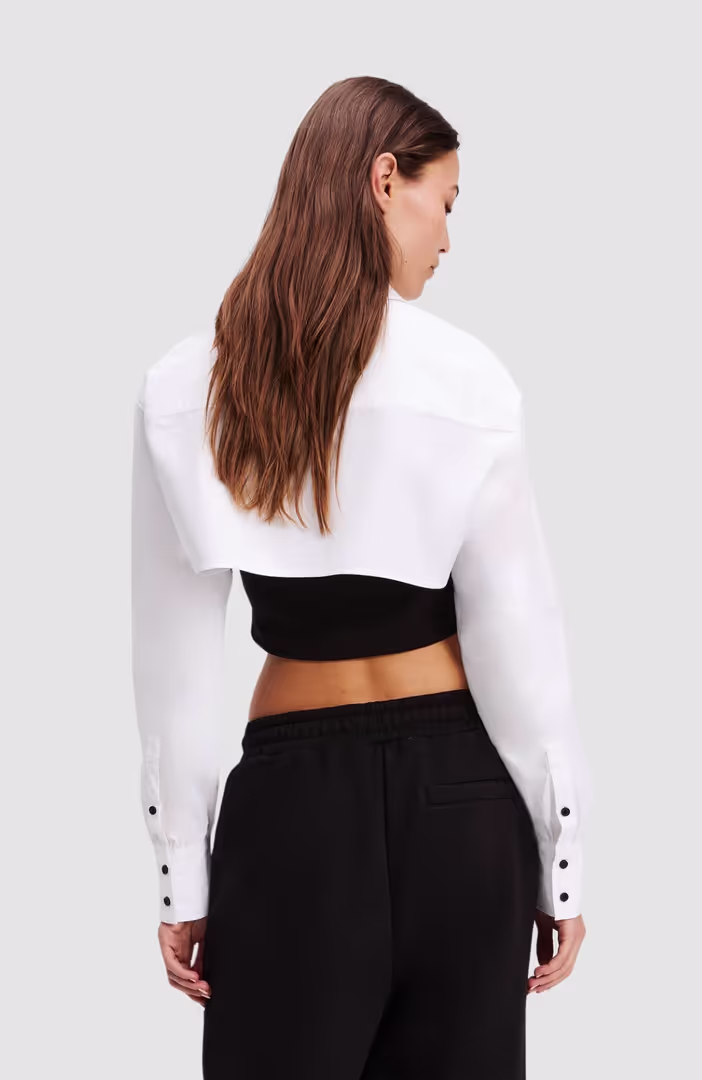Klj Blocked Poplin Blouse
