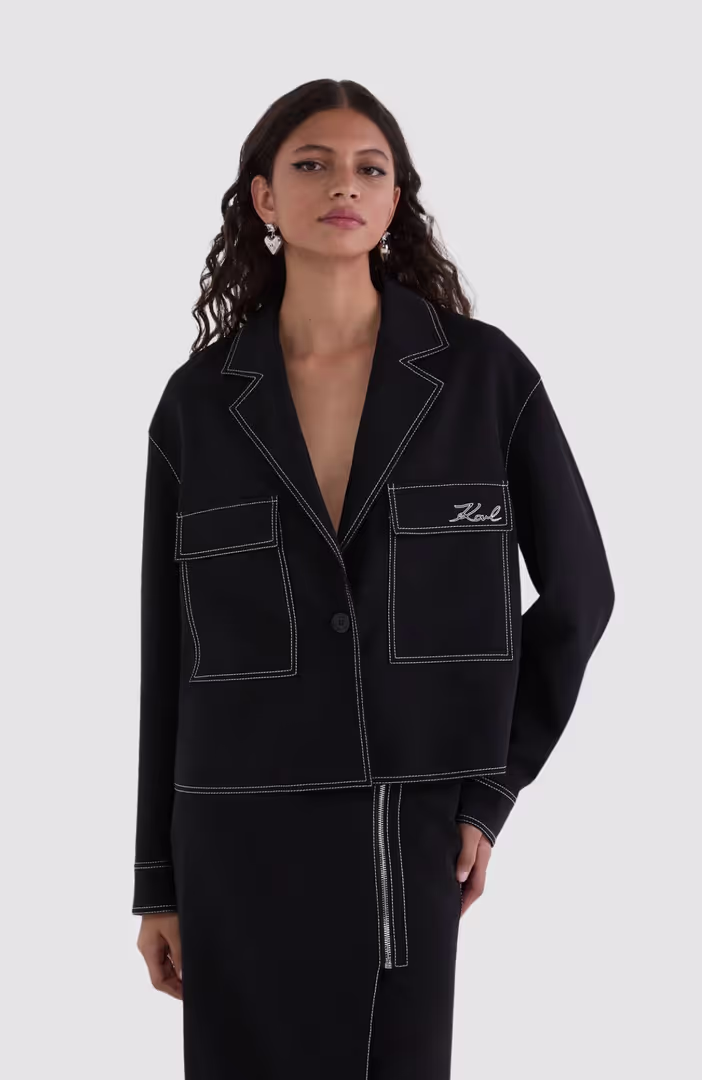 Contrast Stitch Jacket