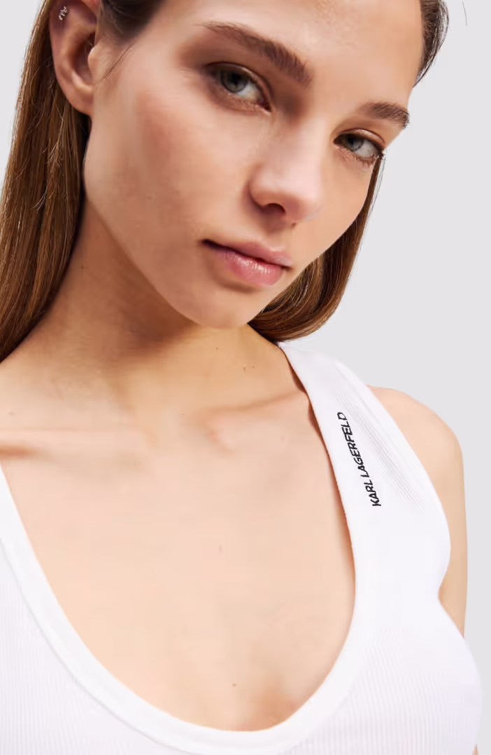 Ribbed V-Neck Tank Top