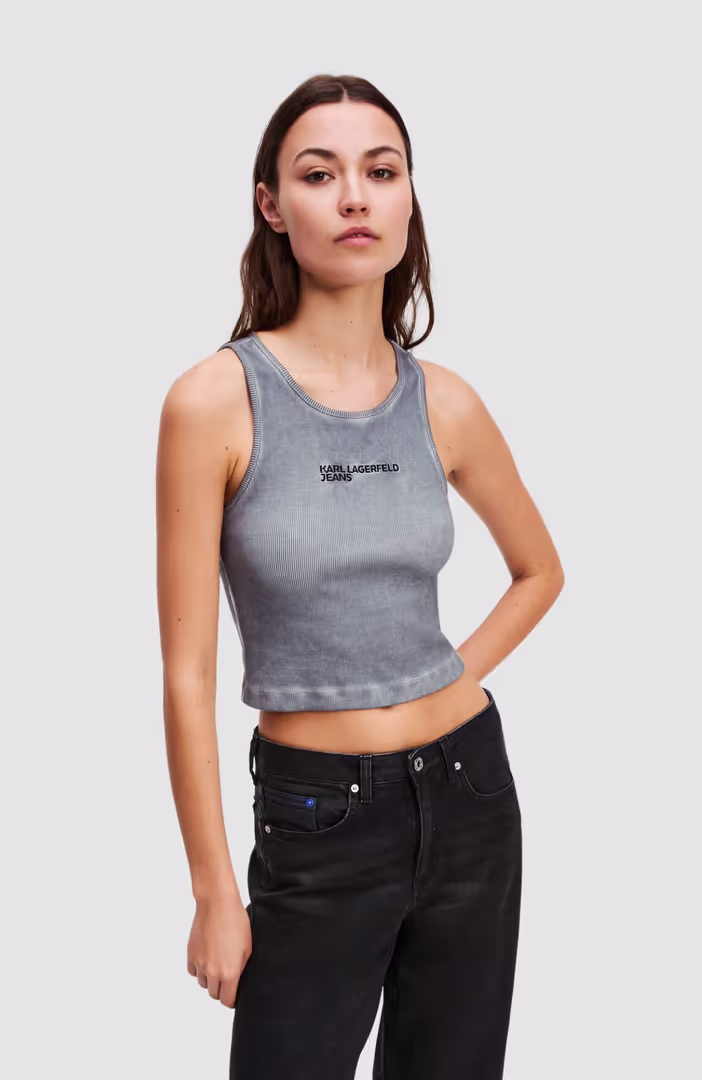 Klj Washed Ribbed Tank