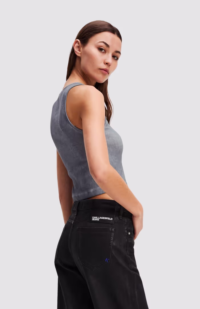 Klj Washed Ribbed Tank