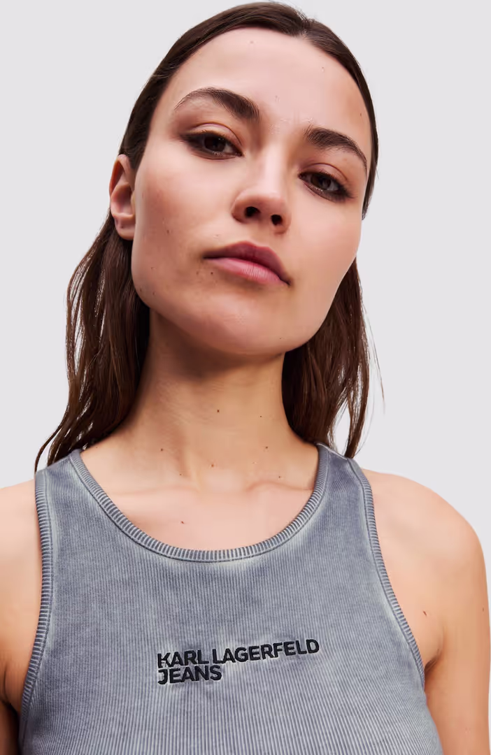 Klj Washed Ribbed Tank