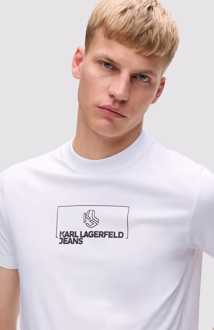Klj Slim Outline Logo Tee