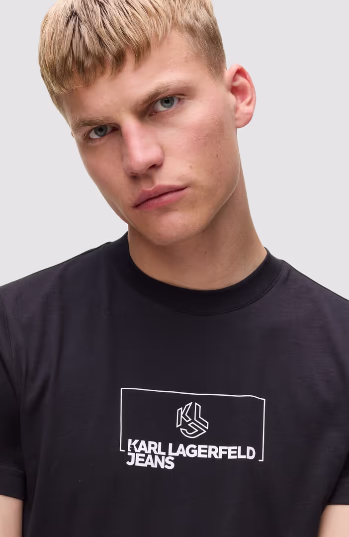 Klj Slim Outline Logo Tee