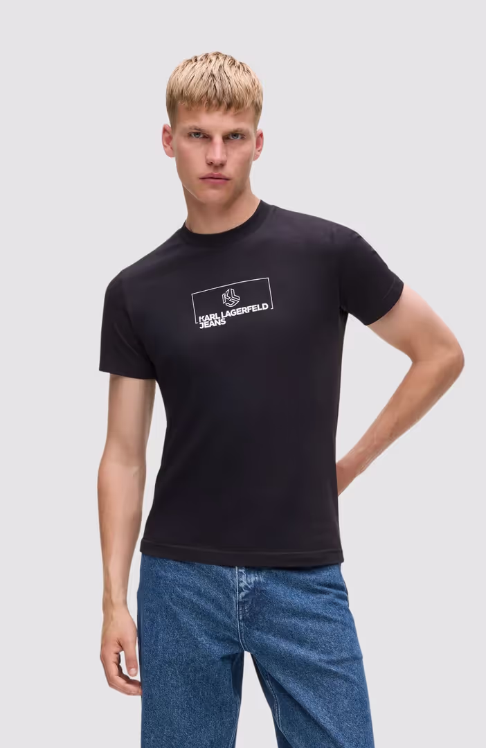 Klj Slim Outline Logo Tee