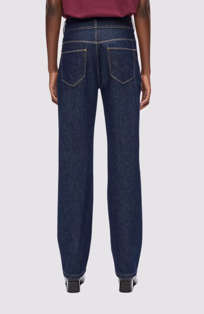 Retro Straight Denim Pants