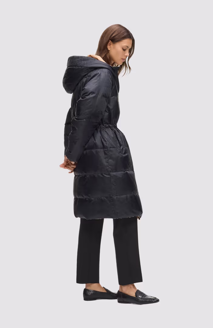 Reversible Long Logo Down Coat